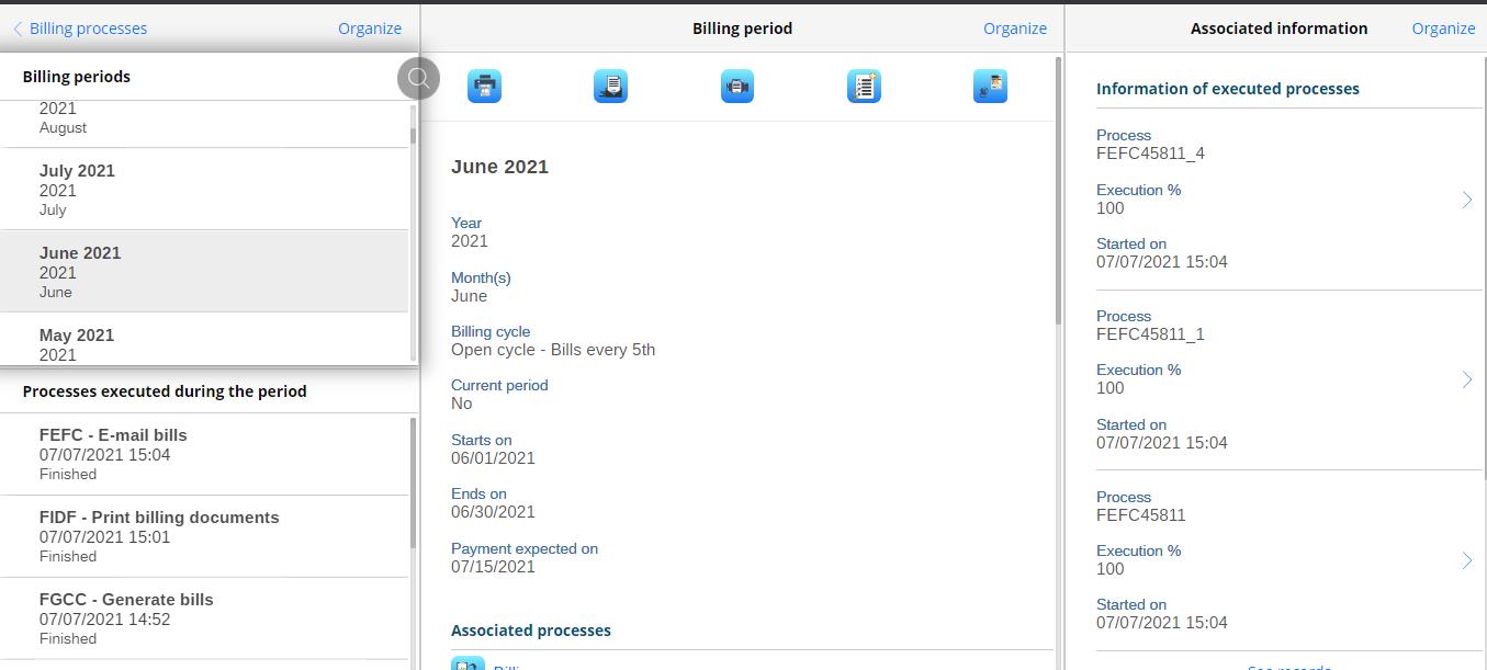 Billing Process Functionality