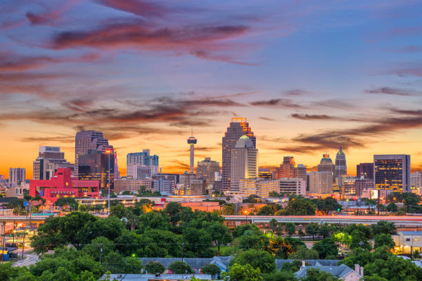 San Antonio, Texas, USA downtown skyline.